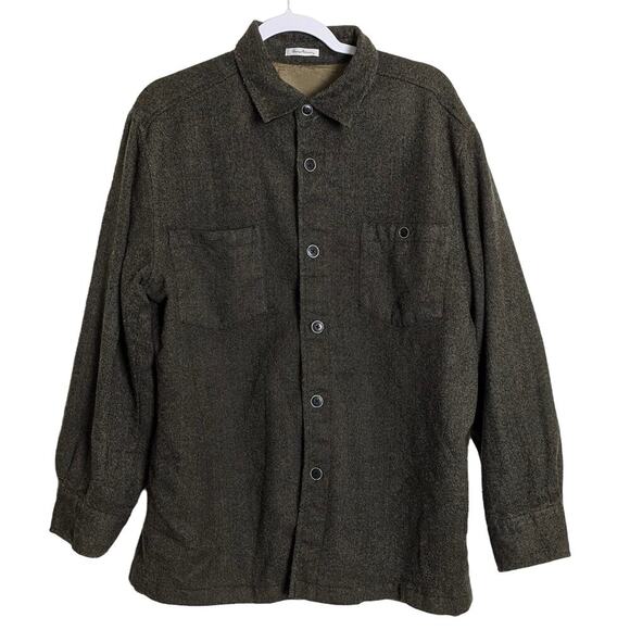 Tommy Bahama Virgin Wool Brown Fall Autumn Cool Weather Jacket Men's Size Large - Picture 1 of 8